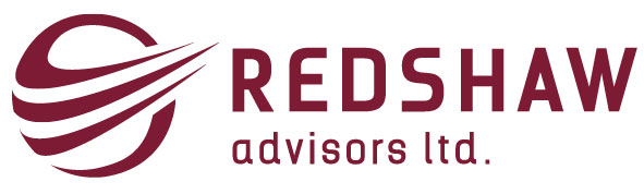 Redshaw advisors logo in red